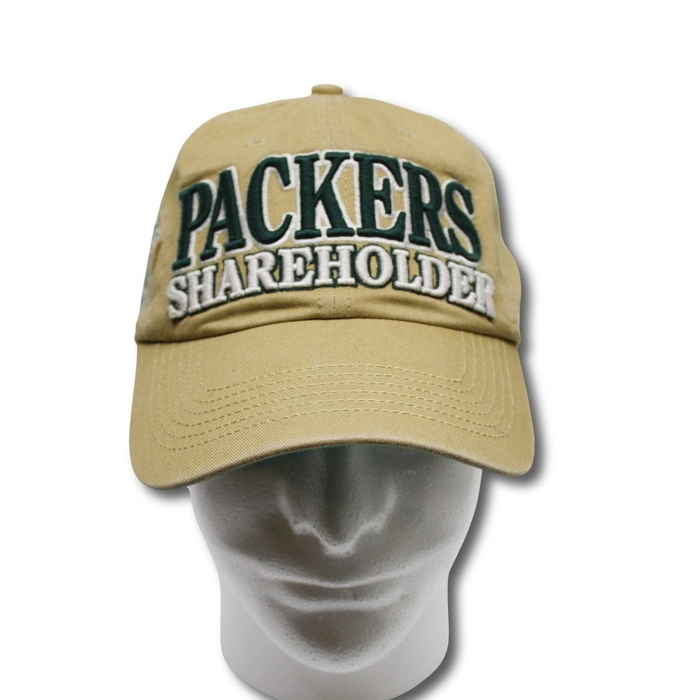 47 Brand Green Bay Packers Strapback Cap Cream One Size NFL